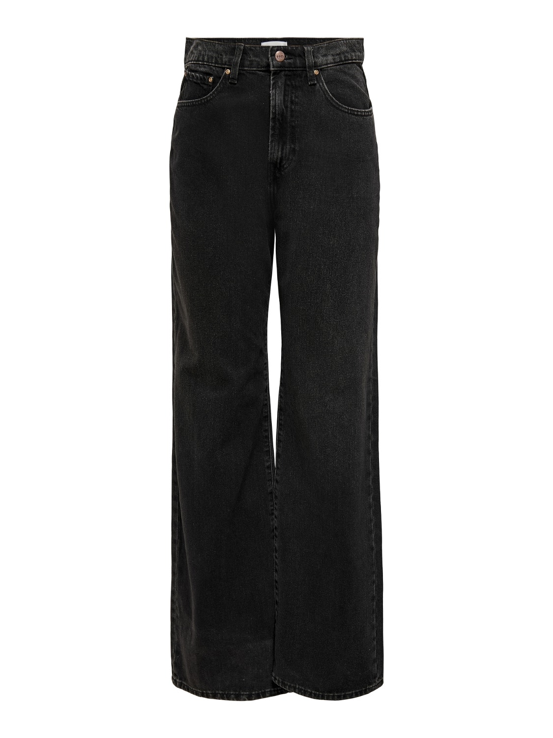 ONLY Wide Leg Fit High waist Jeans -Black Denim - 15244217