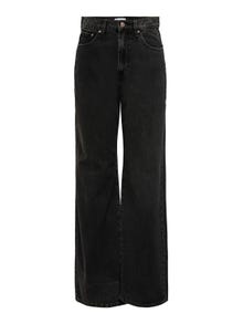ONLY Wide Leg Fit High waist Jeans -Black Denim - 15244217