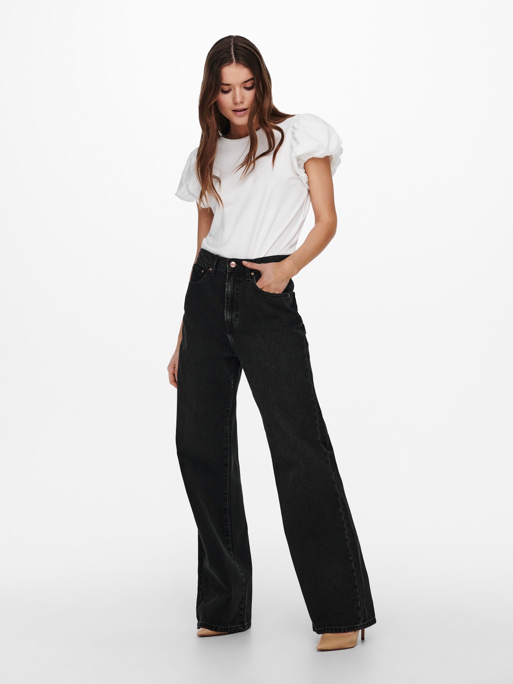 ONLHope Life Hw High Waisted Jeans Black ONLY 