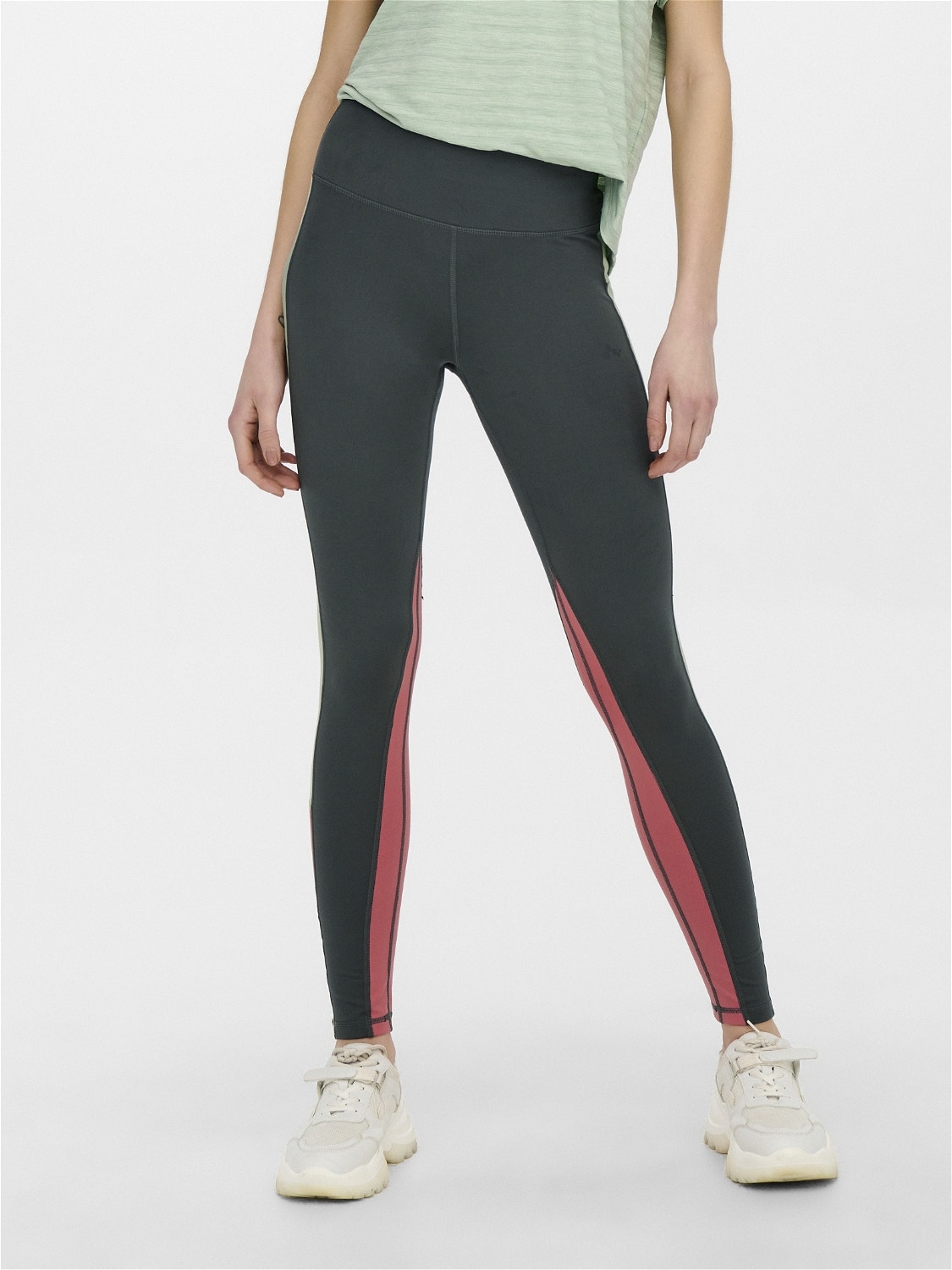 ONLY Highwaisted Training Tights -Dark Shadow - 15244252