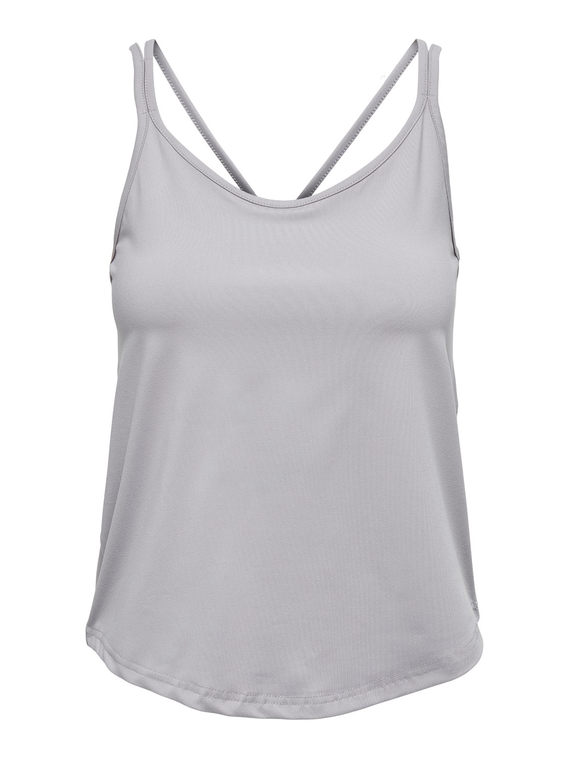 ONLY Loose Fit U-Neck Tank-Top -Gull Gray - 15244262