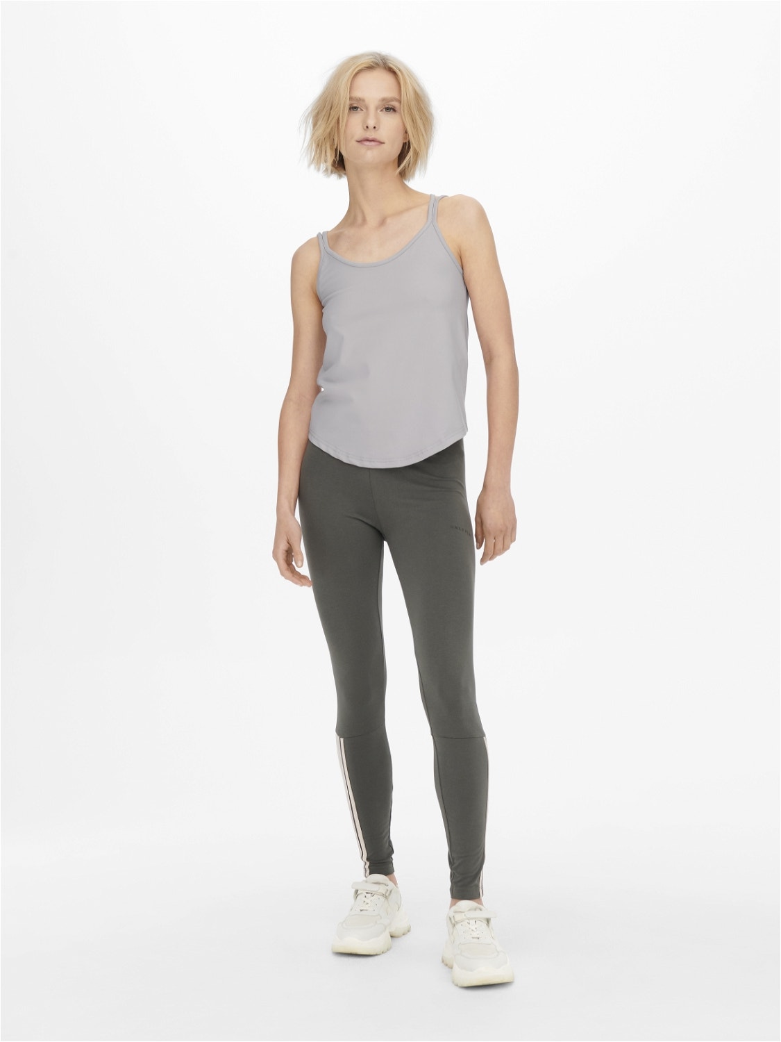 ONLY Loose fit U-Hals Tanktop -Gull Gray - 15244262