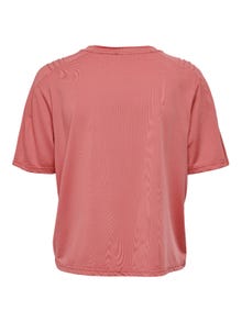 ONLY Kort Tränings-T-shirt -Spiced Coral - 15244332