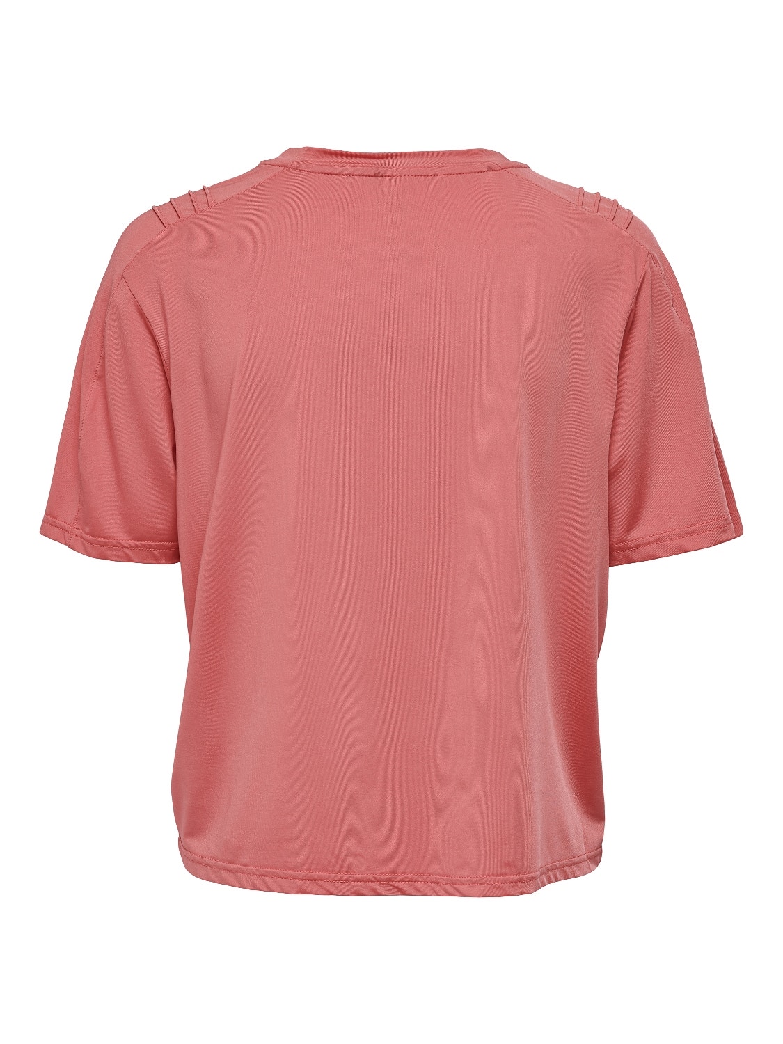 ONLY Locker geschnitten Rundhals T-Shirt -Spiced Coral - 15244332