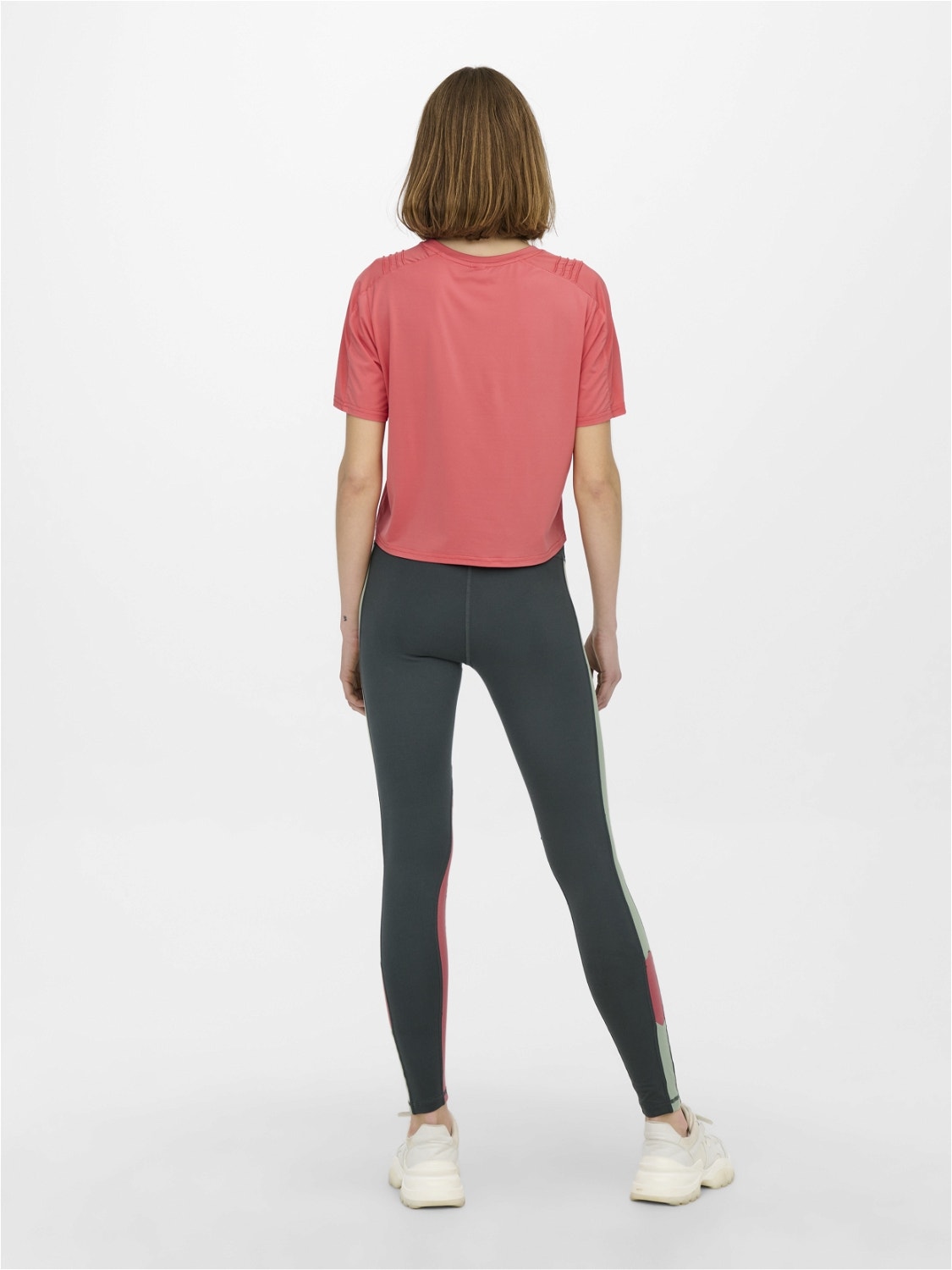 ONLY Short Sport T-shirt -Spiced Coral - 15244332