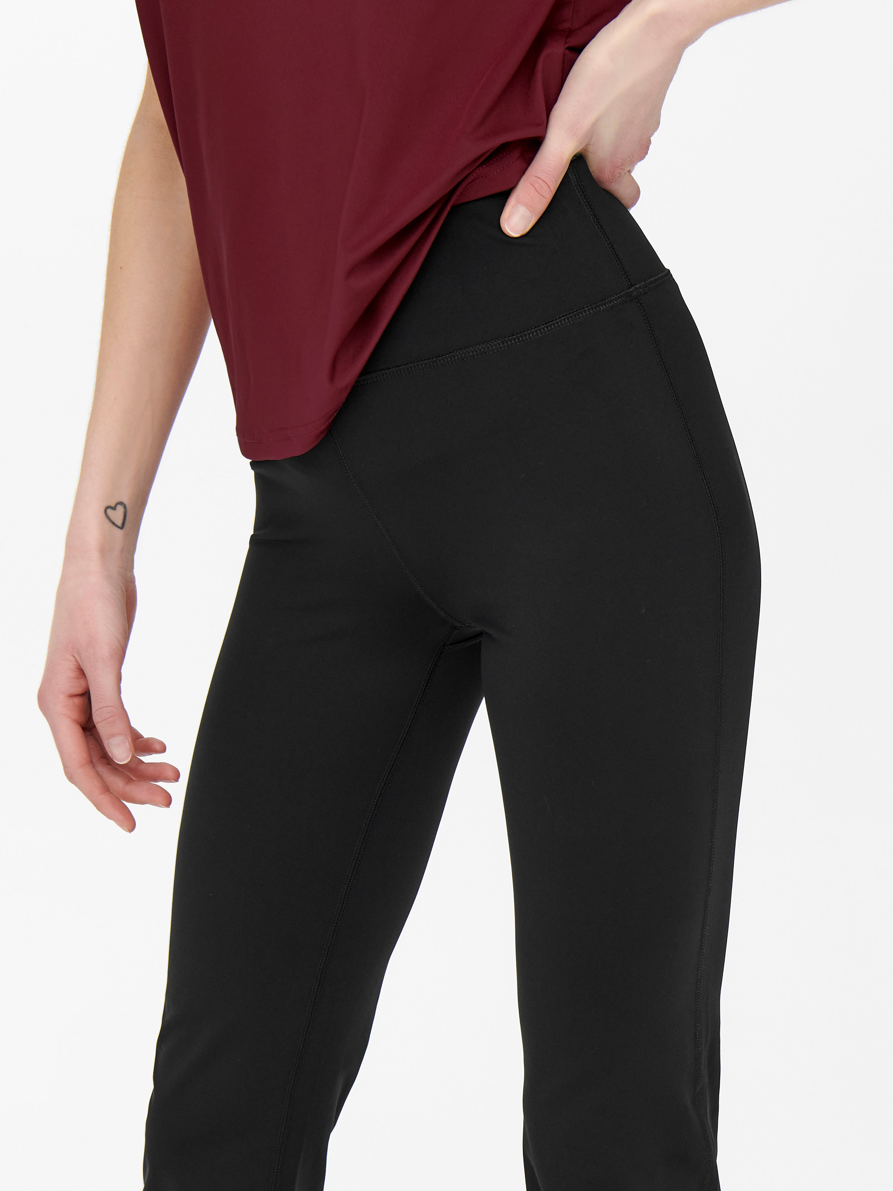High-waist jazz Sportbroek | Zwart | ONLY®