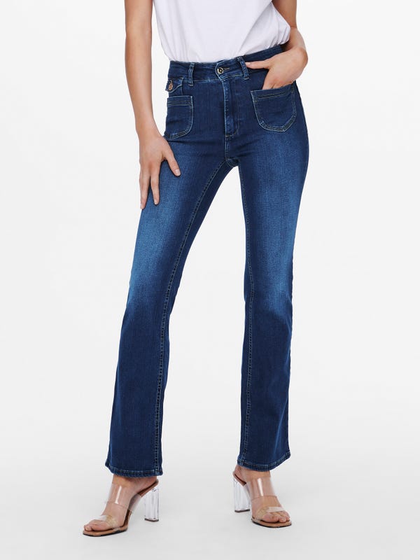 ONLY ONLBLUSH MID FLARED TAI0918 NOOS Dames Jeans ONLY ONLBLUSH MID FLARED TAI0918 NOOS Dames Jeans