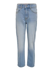 ONLY Baggy Fit Mittlere Taille Jeans -Light Blue Denim - 15244468