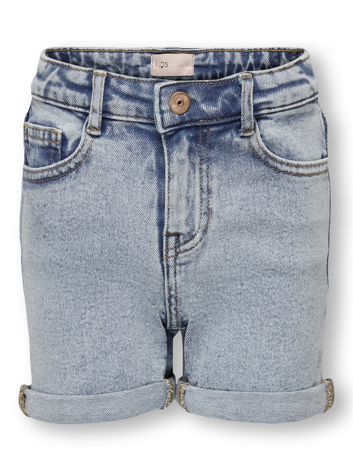 ONLY Regular fit Omvouwbare zomen Shorts -Light Blue Denim - 15244480