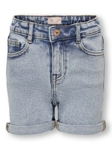 ONLY Regular fit Omvouwbare zomen Shorts -Light Blue Denim - 15244480