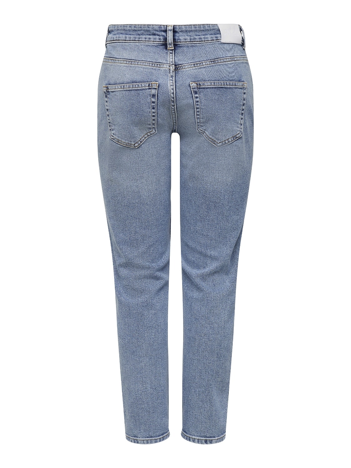 ONLY Skinny Fit Mid waist Destroyed hems Jeans -Light Blue Denim - 15244590
