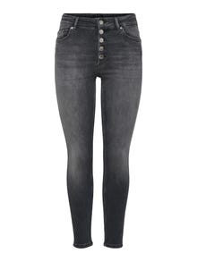 ONLY Jeans Skinny Fit Taille moyenne -Grey Denim - 15244604
