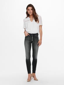ONLY Jeans Skinny Fit Taille moyenne -Grey Denim - 15244604