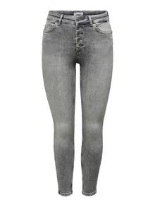 ONLY Liibuv lõige Keskmine vöökoht Teksad -Light Grey Denim - 15244608