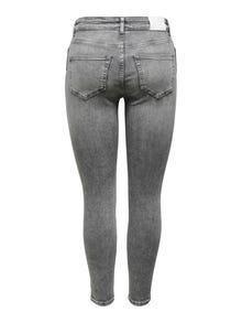 ONLY Jeans Skinny Fit Taille moyenne -Light Grey Denim - 15244608