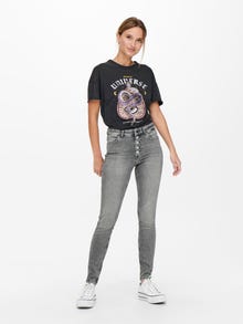 ONLY ONLBobby life mid Jeans cropped -Light Grey Denim - 15244608