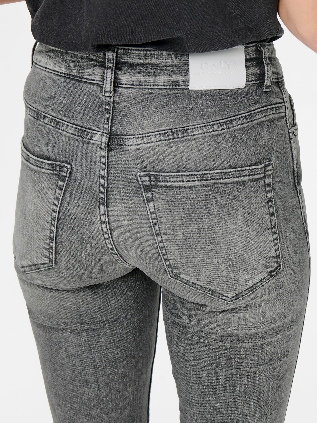 ONLY Liibuv lõige Keskmine vöökoht Teksad -Light Grey Denim - 15244608