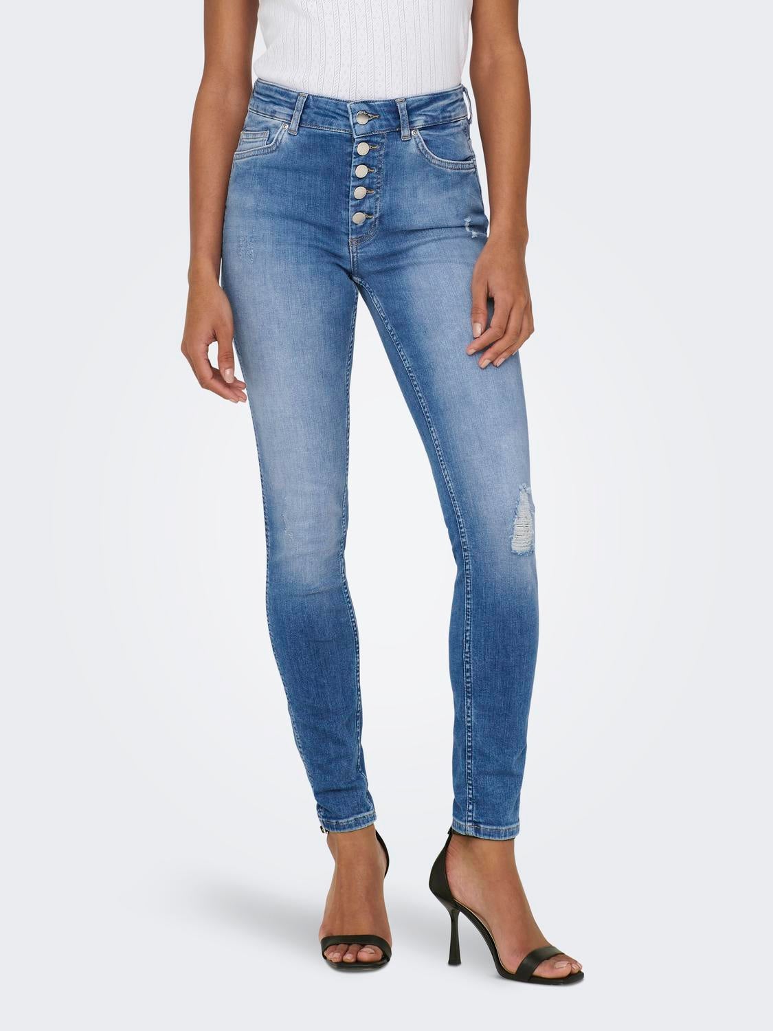 Jean skinny déchiré online femme