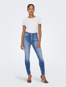 ONLY ONLBobby life mid ankle Skinny fit jeans -Medium Blue Denim - 15244609