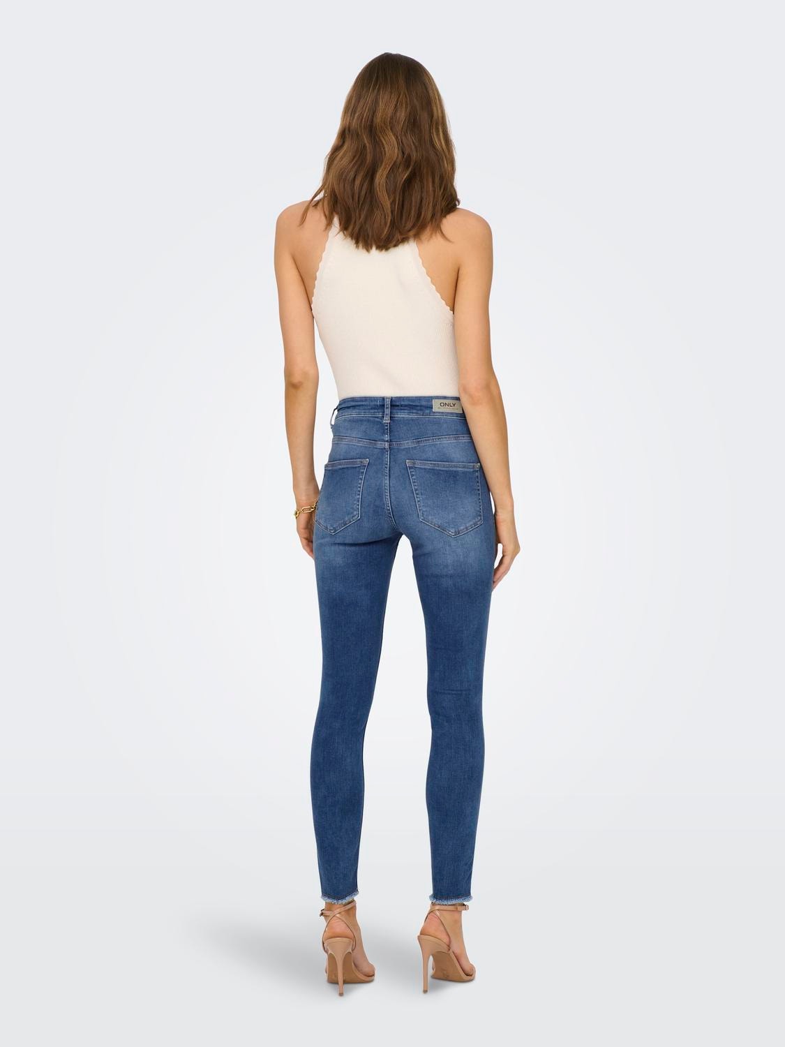 ONLY ONLBobby life mid al tobillo Jeans skinny fit -Medium Blue Denim - 15244617