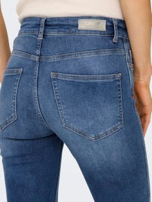 ONLY Skinny Fit Mid waist Destroyed hems Jeans -Medium Blue Denim - 15244617