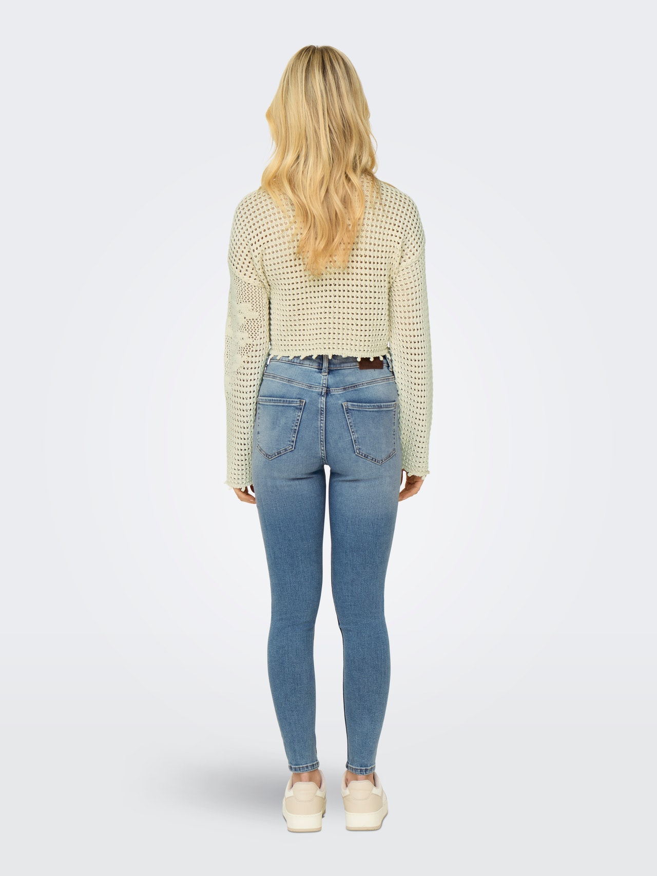 ONLY Skinny Fit Mid waist Jeans -Light Blue Denim - 15244626
