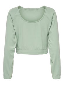 ONLY Tops Loose Fit Col rond -Frosty Green - 15244796