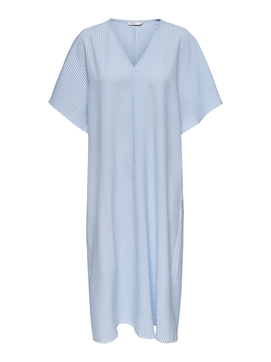 ONLY 3/4 överdimensionerad Skjortklänning -White - 15244933