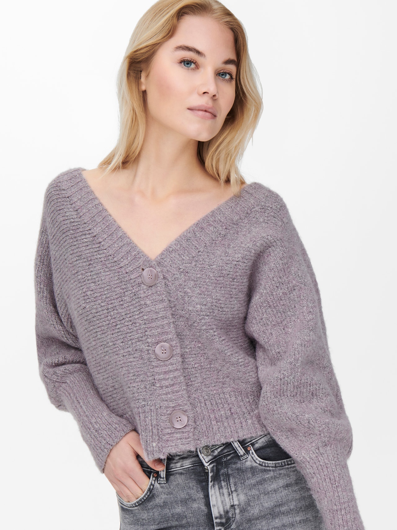 ONLY Cardigans en maille Col rond -Cosmic Sky - 15245056