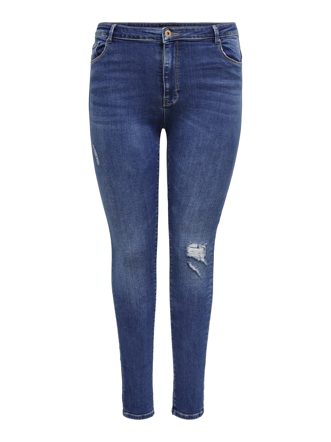 ONLY Curvy CarLaola life hw Skinny jeans -Medium Blue Denim - 15245171