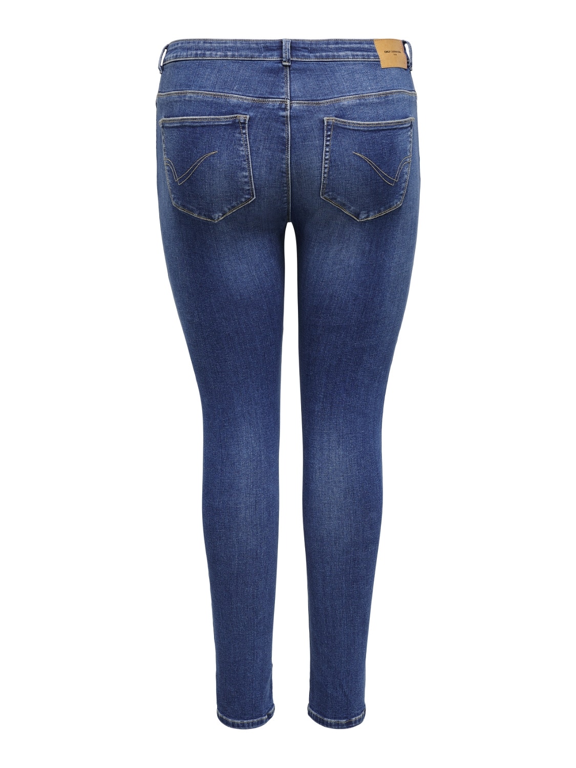 ONLY Curvy CarLaola life hw Skinny fit jeans -Medium Blue Denim - 15245171