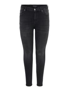 ONLY CarMaya life hw talla grande Jeans skinny fit -Black - 15245282