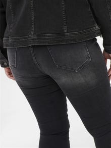 ONLY Curvy CarMaya life hw Skinny fit jeans -Black - 15245282