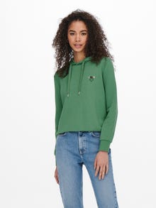 ONLY Regular Fit Hoodie Sweatshirt -Dark Ivy - 15245297
