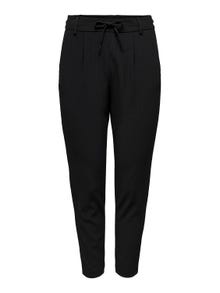 ONLY Regular Fit Mid waist Fitted hems Trousers -Black - 15245331