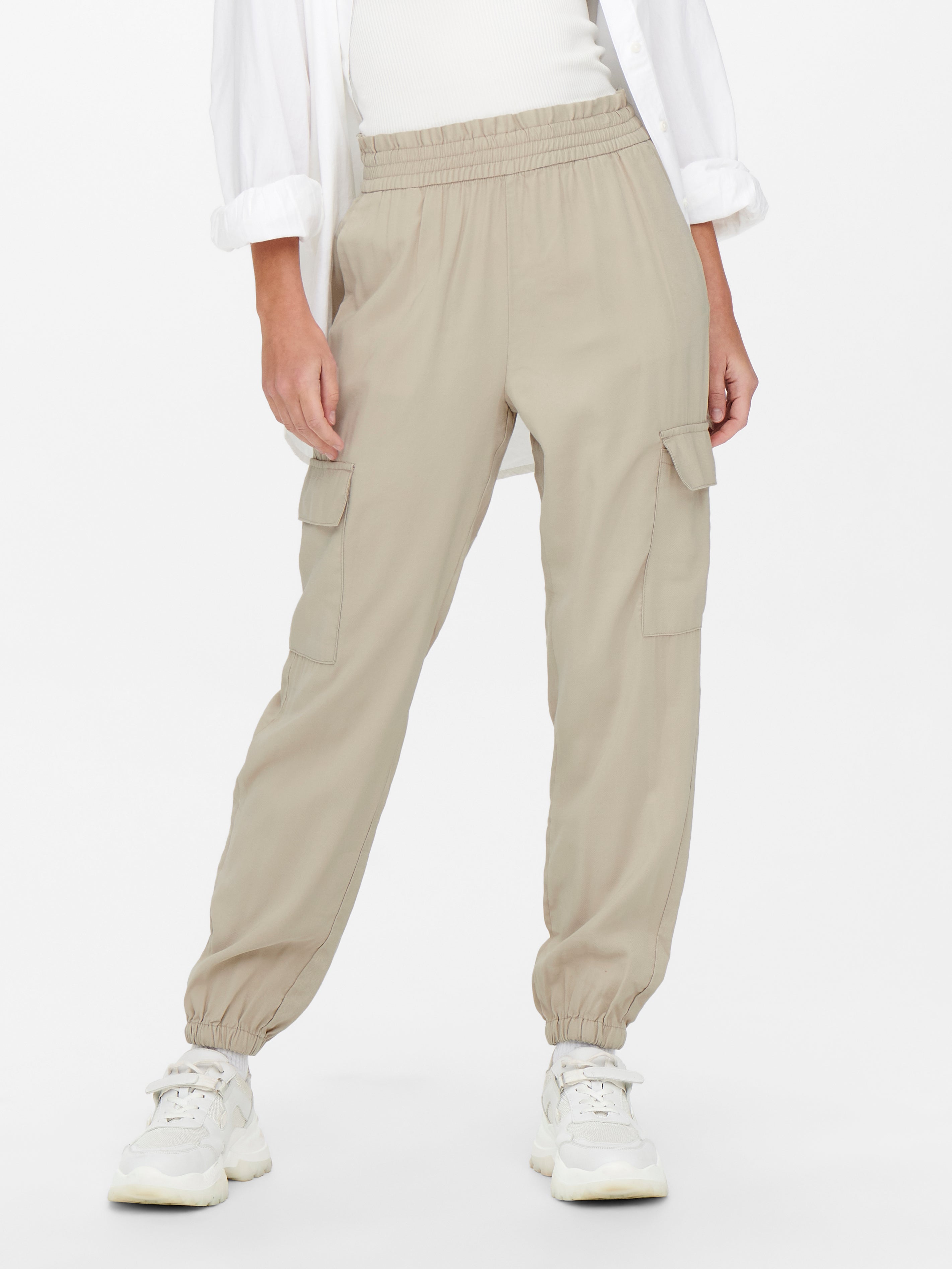 high waist cargo hose