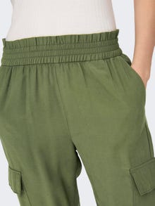 ONLY Pantalons Cargo Fit Taille haute -Capulet Olive - 15245364