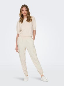 ONLY High waisted cargo Trousers -Birch - 15245364