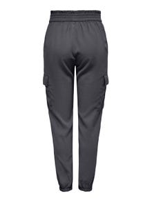 ONLY High waisted cargo Trousers -Magnet - 15245364