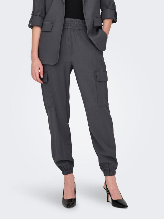 ONLY Cargo Fit High waist Trousers - 15245364