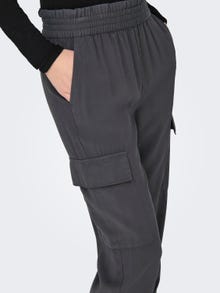 ONLY Pantalons Cargo Fit Taille haute -Magnet - 15245364
