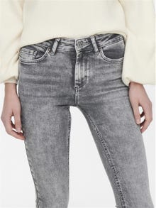 ONLY Skinny Fit Mid waist Jeans -Light Grey Denim - 15245366
