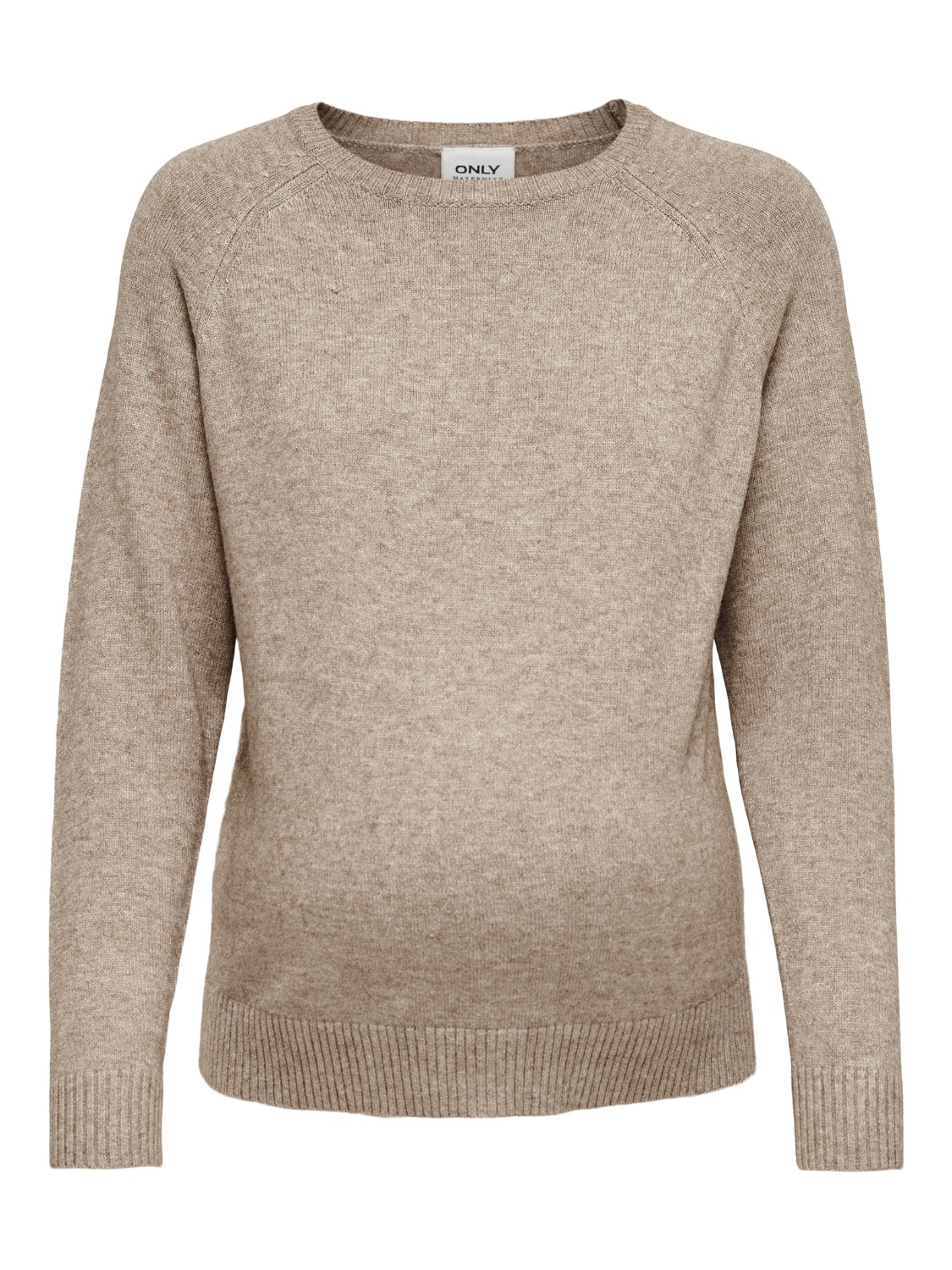 ONLY Pull-overs Regular Fit Col rond Poignets côtelés -Beige - 15245418