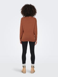 ONLY Mama loose fitted Knitted Pullover -Tortoise Shell - 15245418