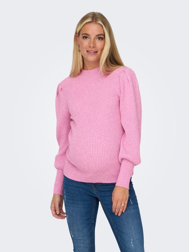 ONLY Mama high neck Knitted Pullover - 15245433