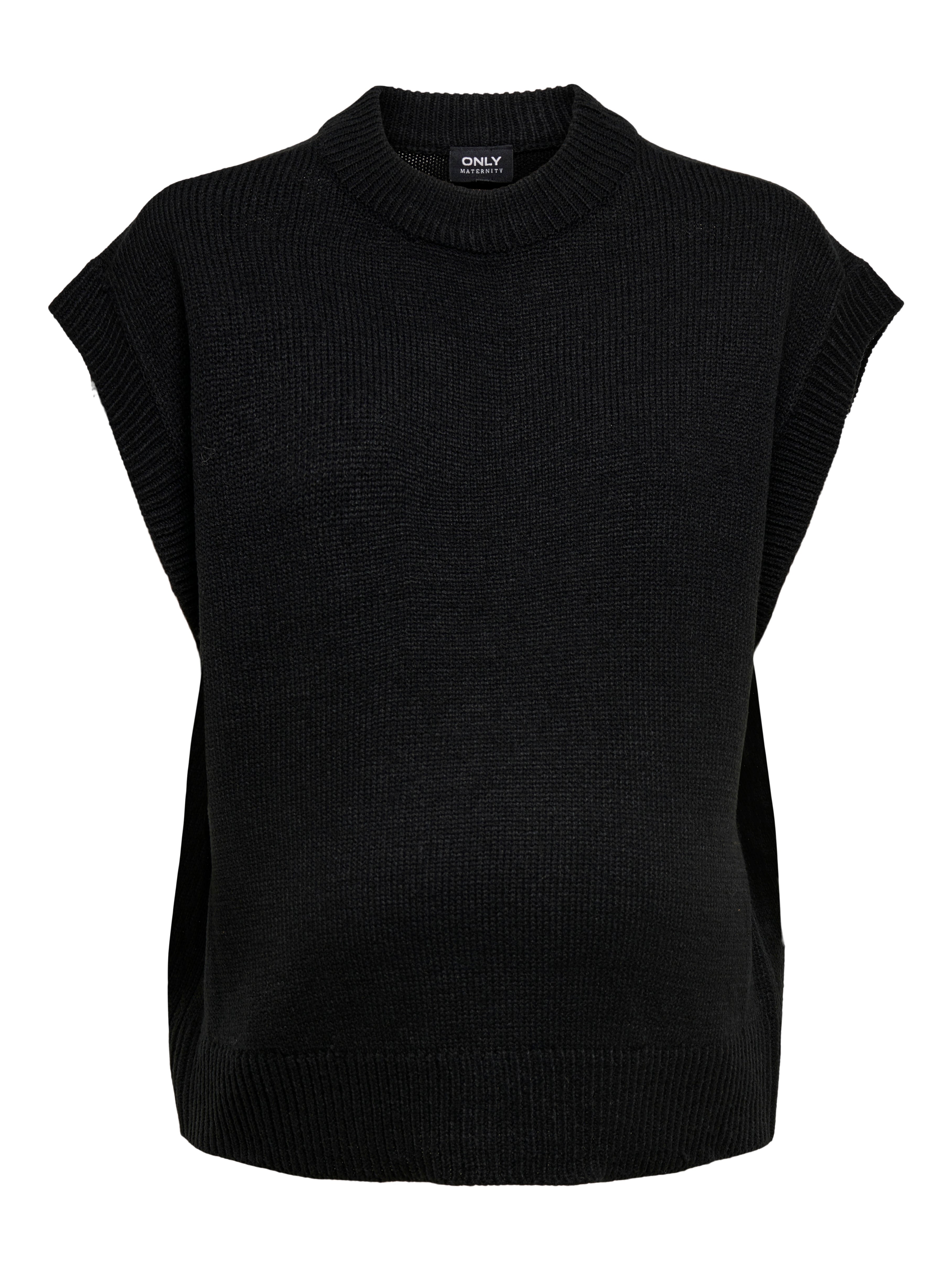 Mama knitted Waistcoat | Black | ONLY®