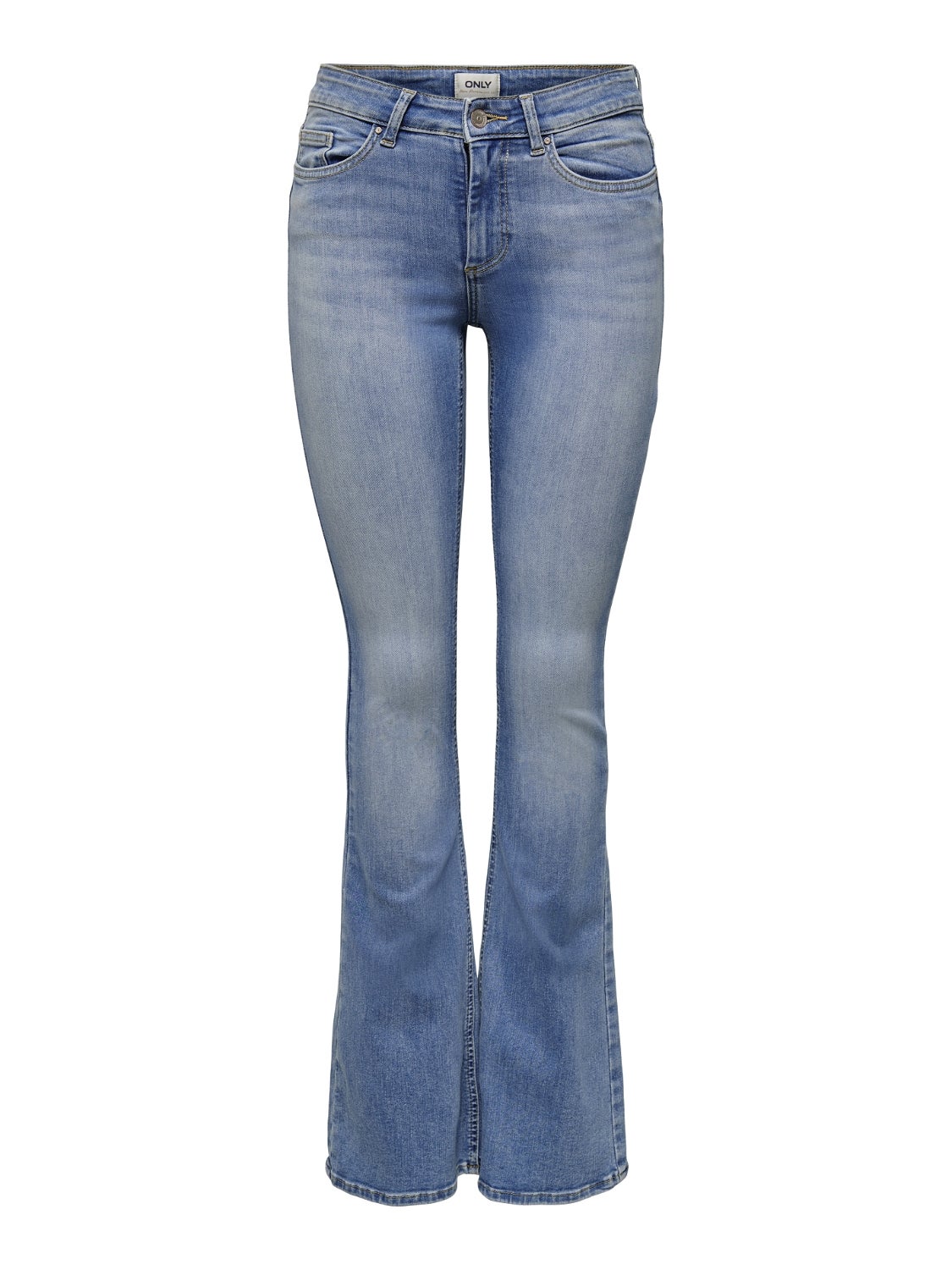 Mid waist hot sale flare jeans