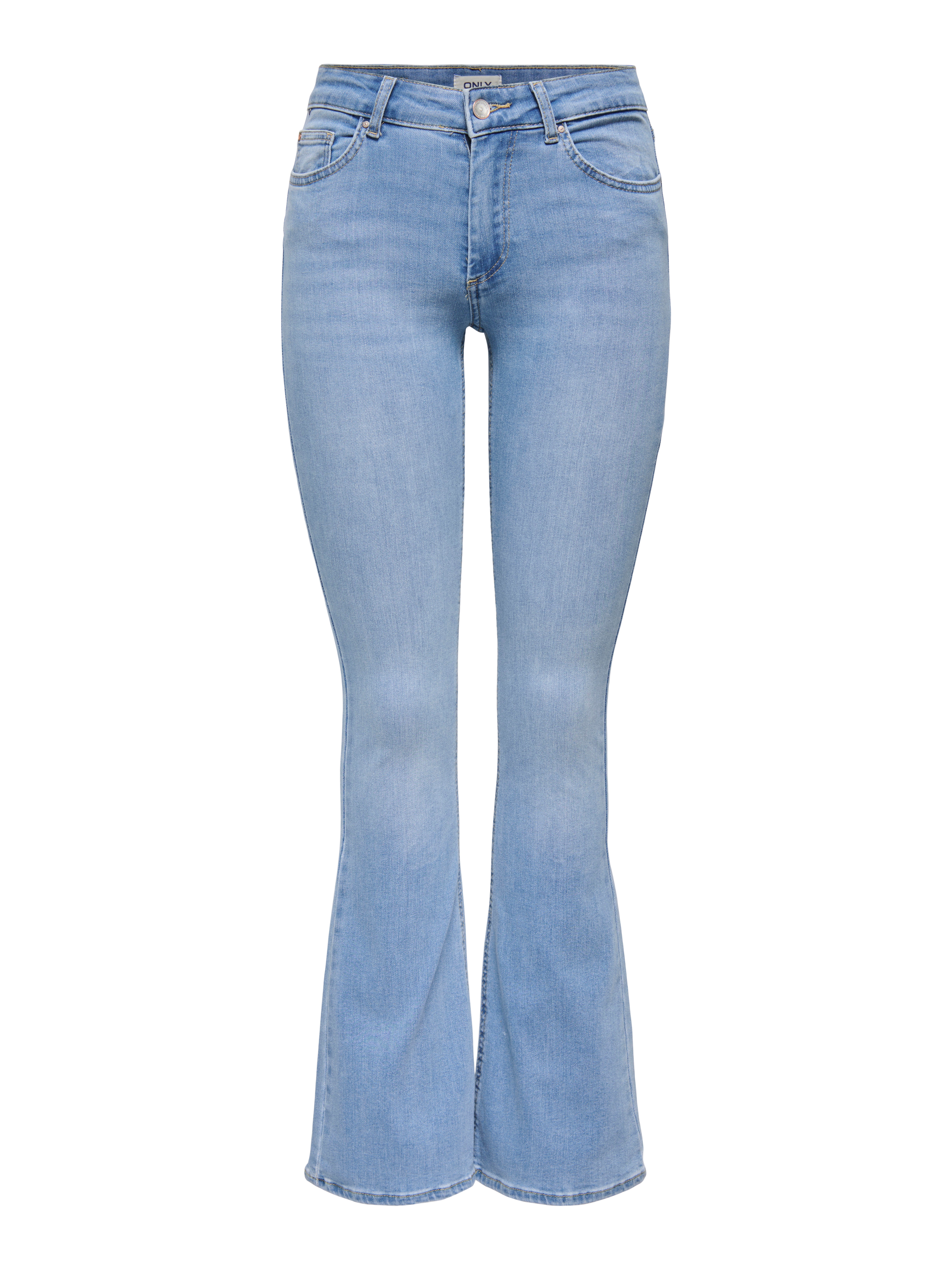 ONLY Onlblush Mid Waist Flared Mb DNM Tai, blauw (medium blue denim), S / 32L