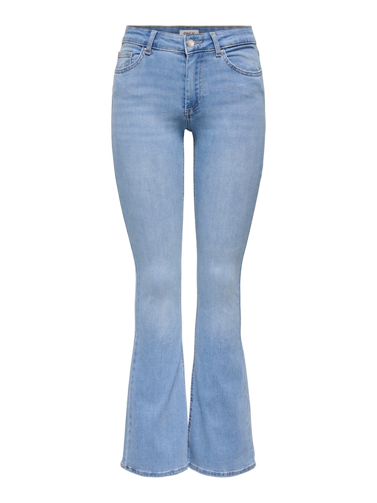 ONLY Onlblush Mid Waist Flared Mb DNM Tai, blauw (medium blue denim), S / 32L ONLY Onlblush Mid Waist Flared Mb DNM Tai, blauw (medium blue denim), S / 32L