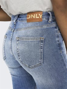 ONLY Ausgestellt Mittlere Taille Jeans -Light Blue Denim - 15245444